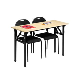 Primærbillede af dette skolebord i birk/sort fra Elj.
