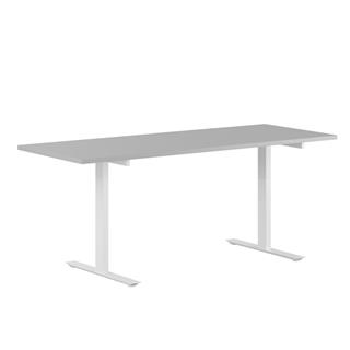 Velegnet skrivebord fra Elj i grå/hvid.