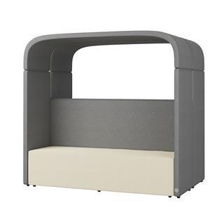 Akustiksofa model Minimal med mulighed for en aflang siddeplads eller 2 adskilte siddepladser