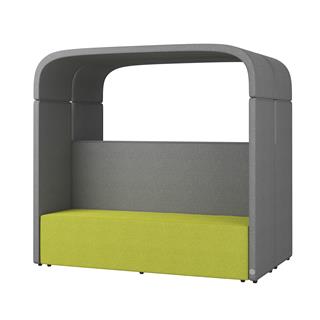 Akustiksofa model Minimal med mulighed for en aflang siddeplads eller 2 adskilte siddepladser