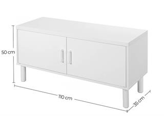 Illustration af møblets dimensioner