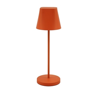 Ava opladelig LED bordlampe fra Unilux i orange.