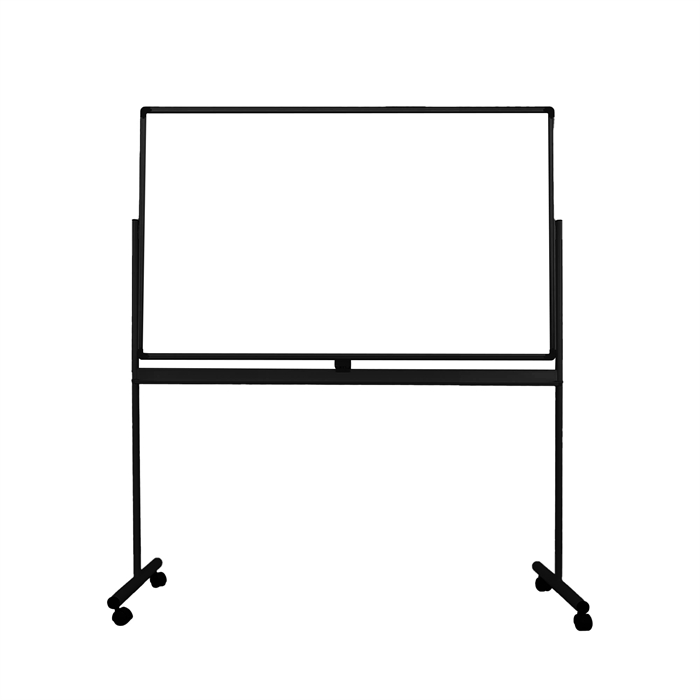 ECO dobbelt whiteboard på hjul fra FTI i hvid/sort.