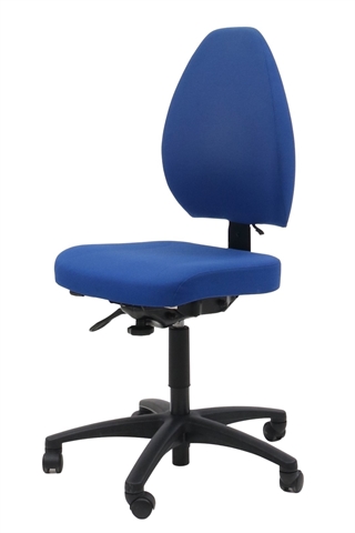 Kobolt blå kontorstol i modellen Allegro 911 KO1B20 fra EFG