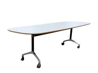 Duba B8 - Konferencebord i laminat m/klapstel 90x240 cm (Lysegrå)