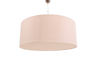 Loftslampe i beige.