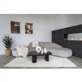 Sofa med 2 puder, chenille, natur, HN1256 fra House Nordic