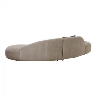 Sofa med 2 puder, chenille, natur, HN1256 fra House Nordic