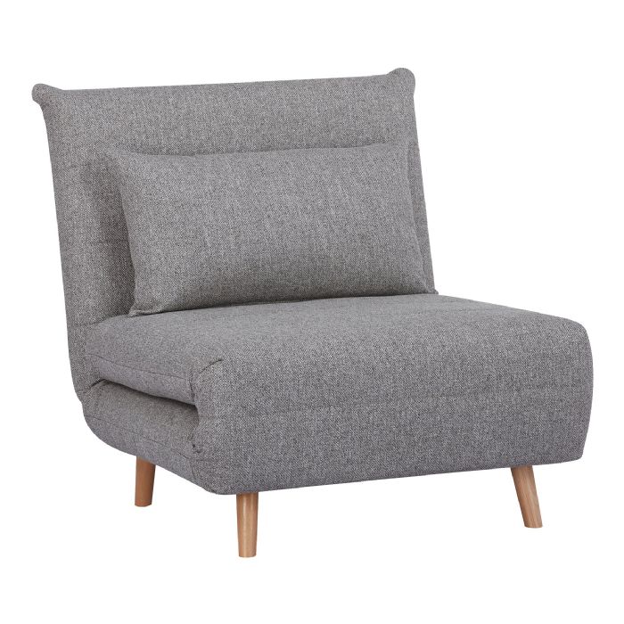 Sovesofa, grå, natur ben, HN1070 fra House Nordic