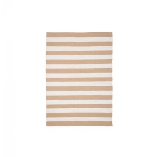 Tæppe, 100% genanvendt plast, beige/off white 140x200 cm fra House Nordic