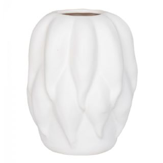 Vase, keramik, beige, 19,5x19,5x26 cm fra House Nordic