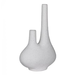 Vase, keramik, hvid, 23x11,5x37 cm fra House Nordic