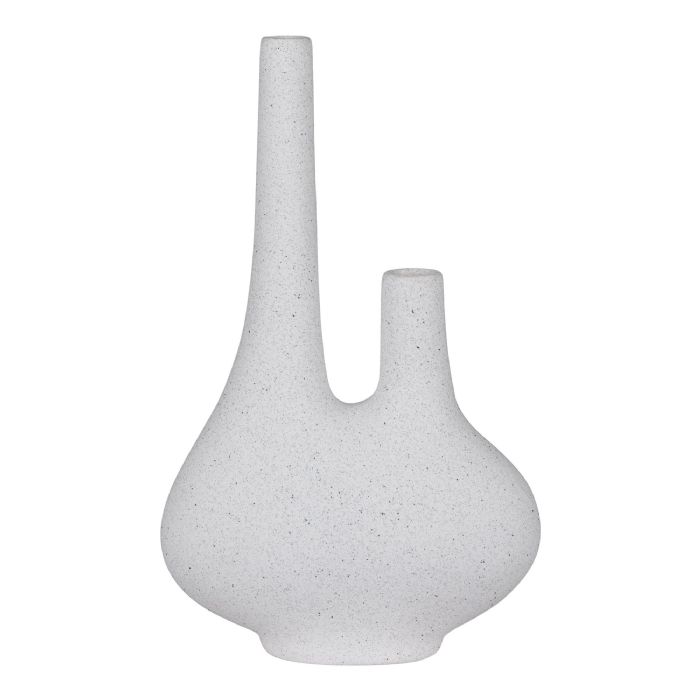 Vase, keramik, hvid, 23x11,5x37 cm fra House Nordic