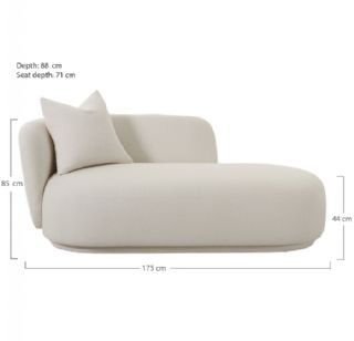 Daybed med pude, natur, HN1250 fra House Nordic