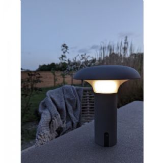 Lampe, grå, genopladelig fra House Nordic