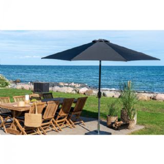 Parasol med hejs og tilt, metalstok, sort, ø300 cm fra House Nordic