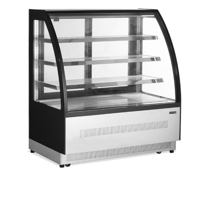 Tefcold - Display kølemontre med buet glasfront og -top - LPD1200C/BLACK